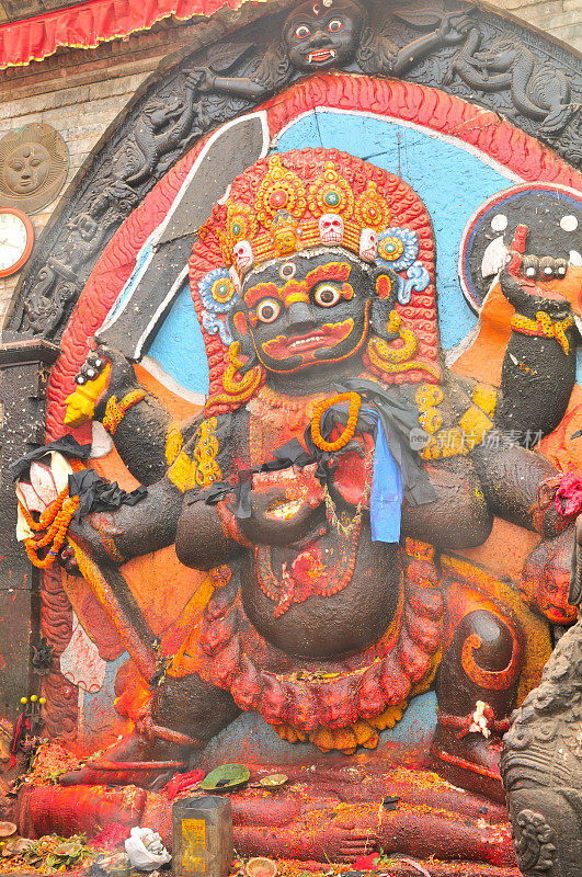 尼泊尔加德满都杜巴广场上的湿婆