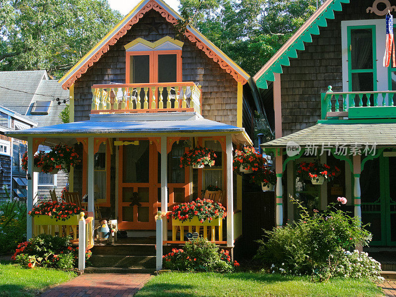 姜饼小屋，玛莎葡萄园岛。