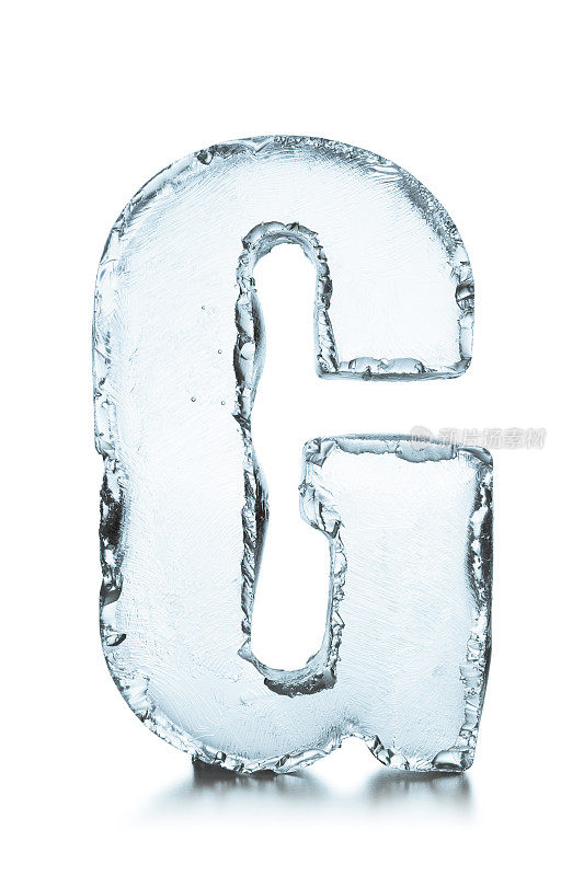 字母G冰冻冰块字母表