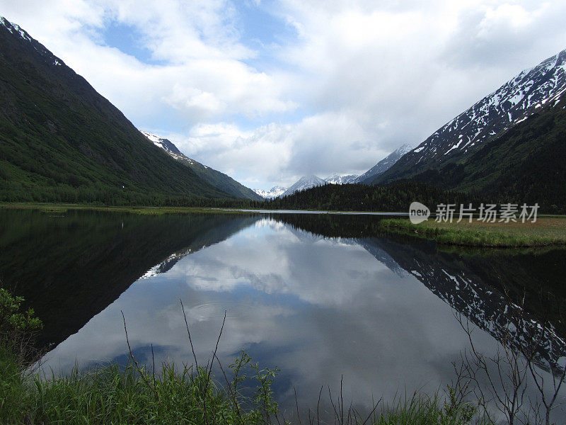 山脉的倒影-基奈峡湾国家公园