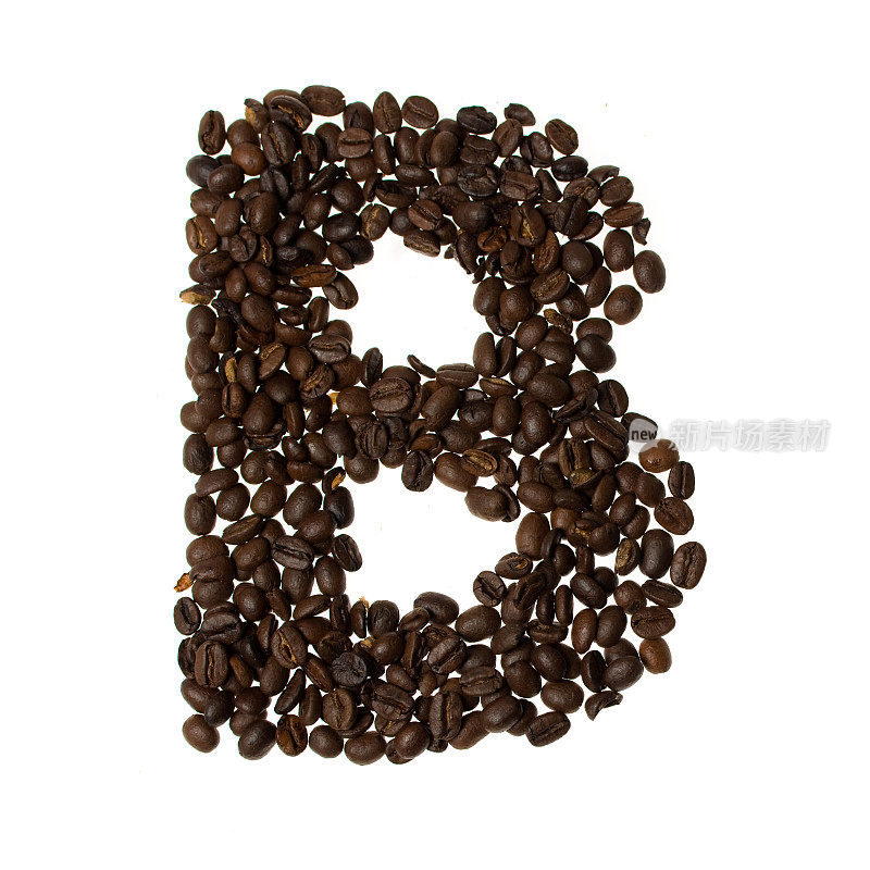用咖啡写的字母B