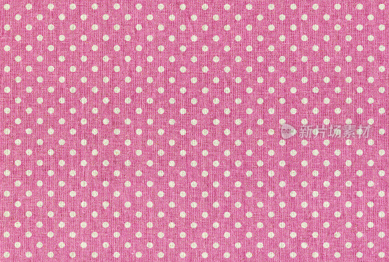 粉红圆点织物纹理