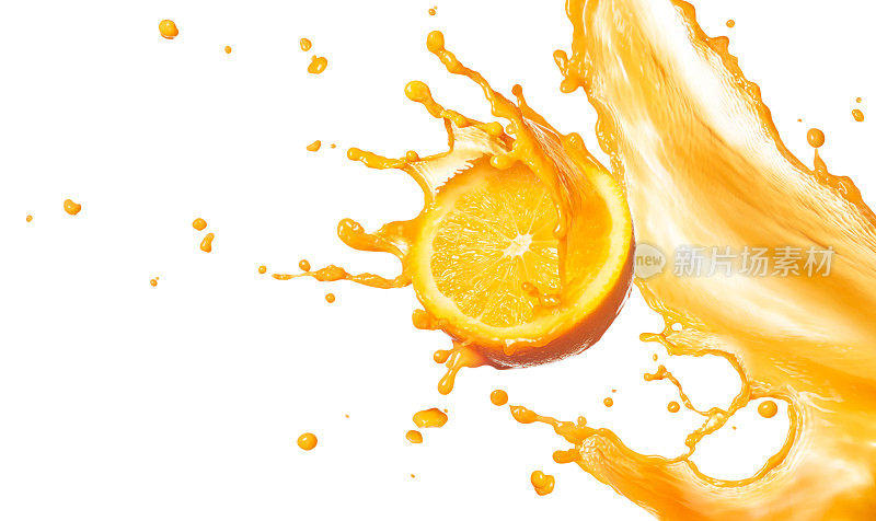 溅橙汁