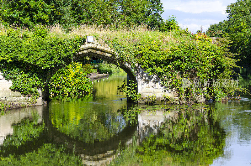 诺丁汉郡，英格兰的夏天，建筑和景观