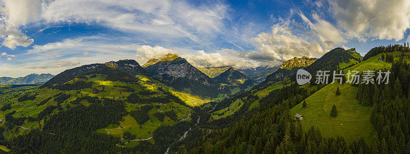 位于瑞士基托尔山谷的瑞士阿尔卑斯山