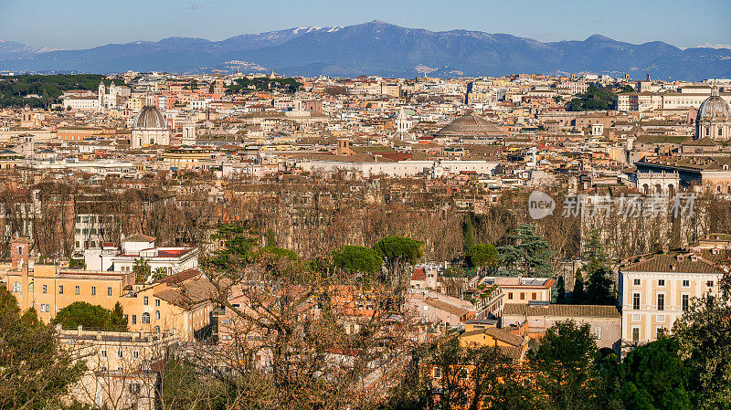罗马老城和特拉斯特韦里区的高清全景图