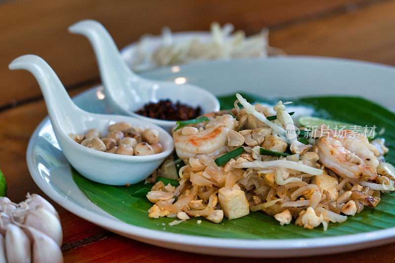 传统的泰国美食泰式炒面