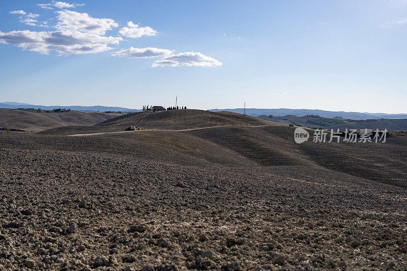 托斯卡纳的风景:标志性的皮恩扎乡村