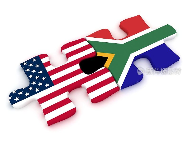 南非美国国旗拼图