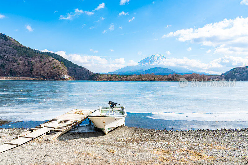 富士山和Shojiko湖，日本