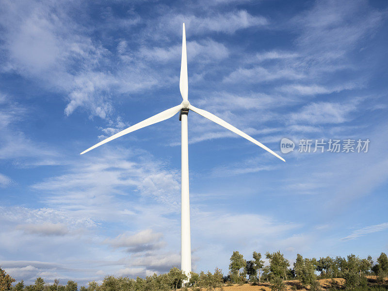 风力发电厂的风力涡轮机