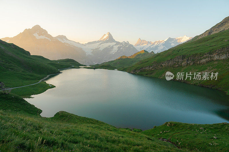 瑞士Bachalpsee湖的风景