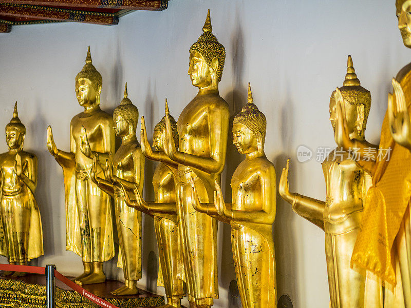 泰国曼谷卧佛寺的佛像