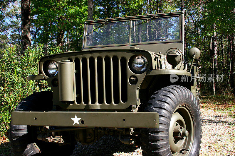 1944年的军用吉普车。第二次世界大战。福特。
