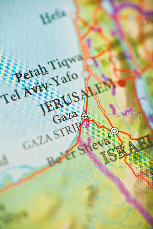 耶路撒冷,以色列的地图