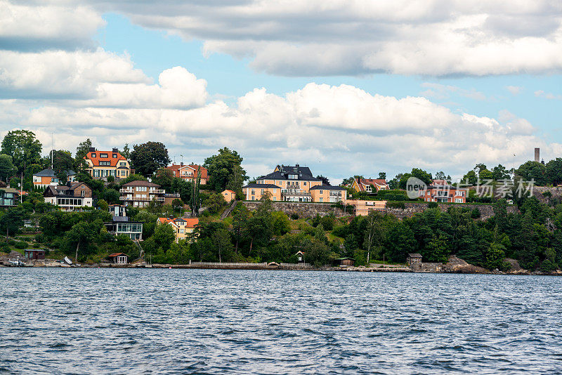 瑞典斯德哥尔摩的私人海滨别墅