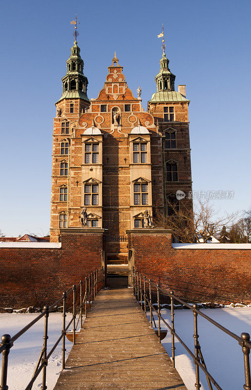 冬天的罗森堡城堡
