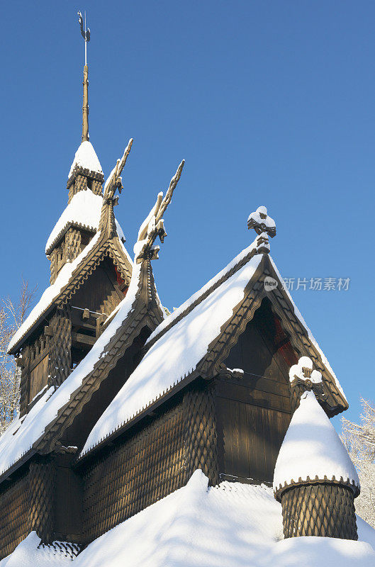 挪威卑尔根的范托夫特木板教堂