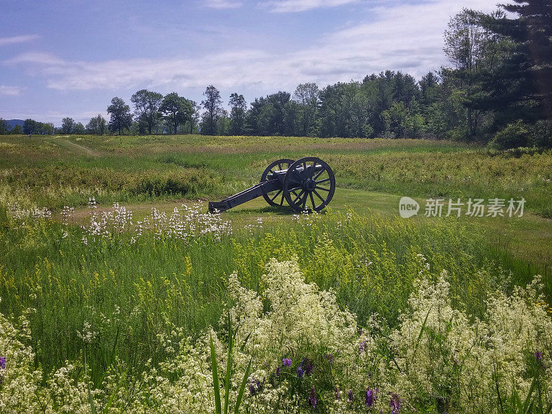弗里曼农场的大炮，萨拉托加历史公园战场，纽约