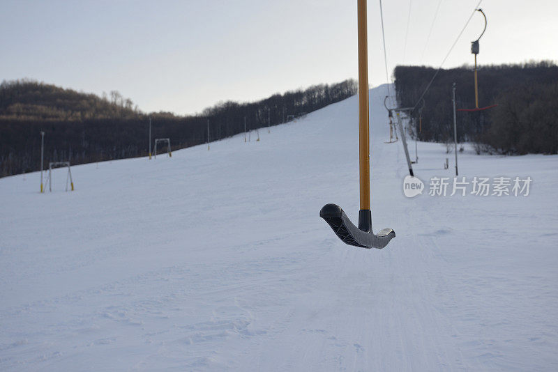 空的滑雪场