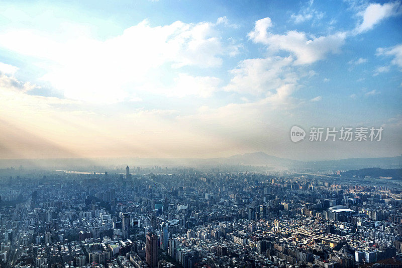 台北市区鸟瞰图