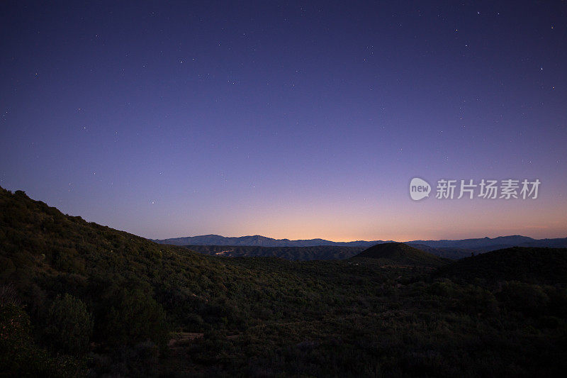 亚利桑那荒野上的星星