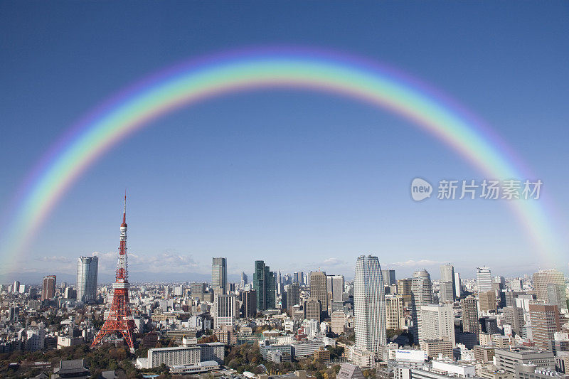 东京塔,彩虹