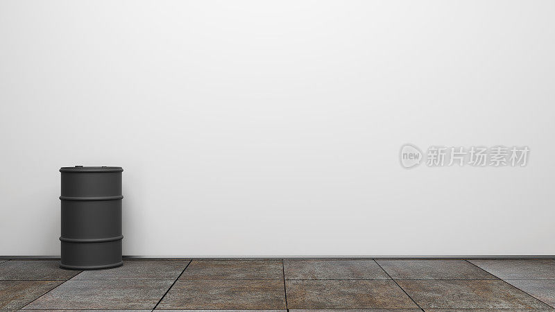 房间与空白墙3d渲染