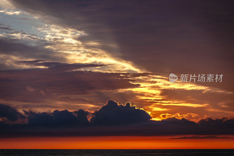 夏日日落-波罗的海，爱沙尼亚