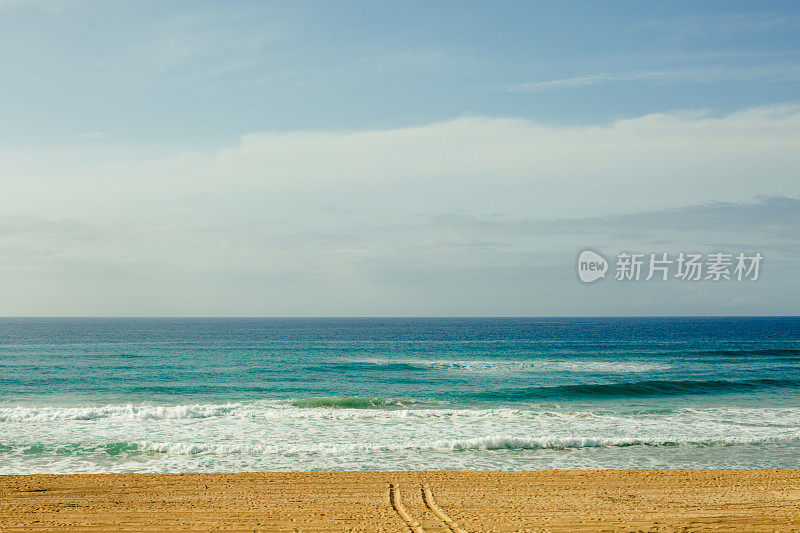 夏威夷考艾岛波利黑尔州立公园日落时的海景