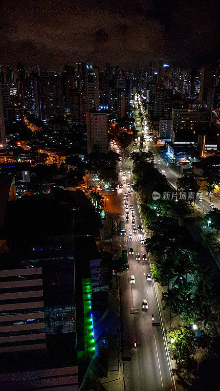 巴西累西腓市建筑鸟瞰图