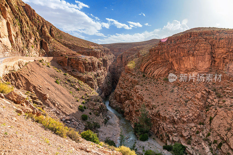 峡谷景观-达迪斯峡谷，摩洛哥