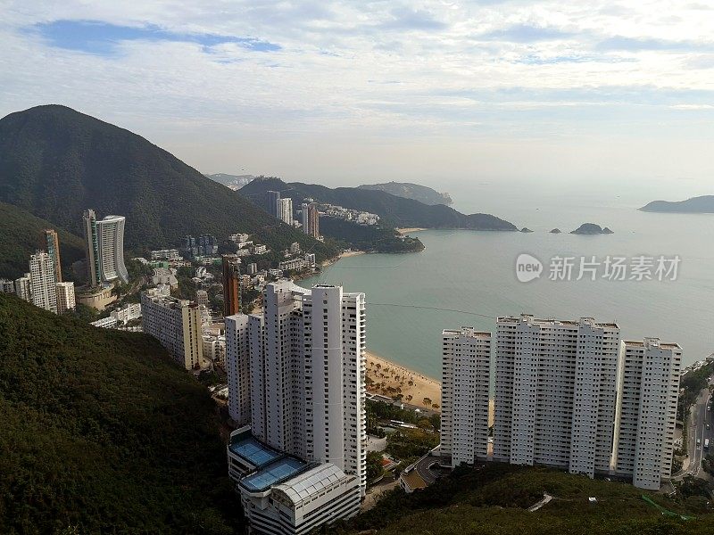 浅水湾全景，香港岛
