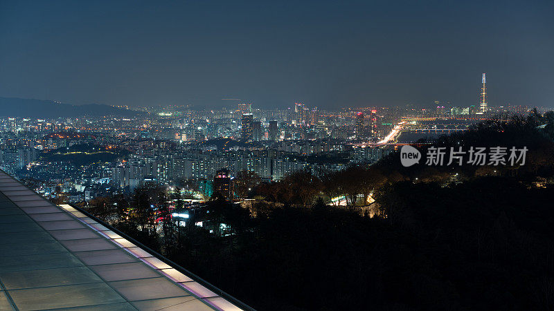 韩国首尔的夜景