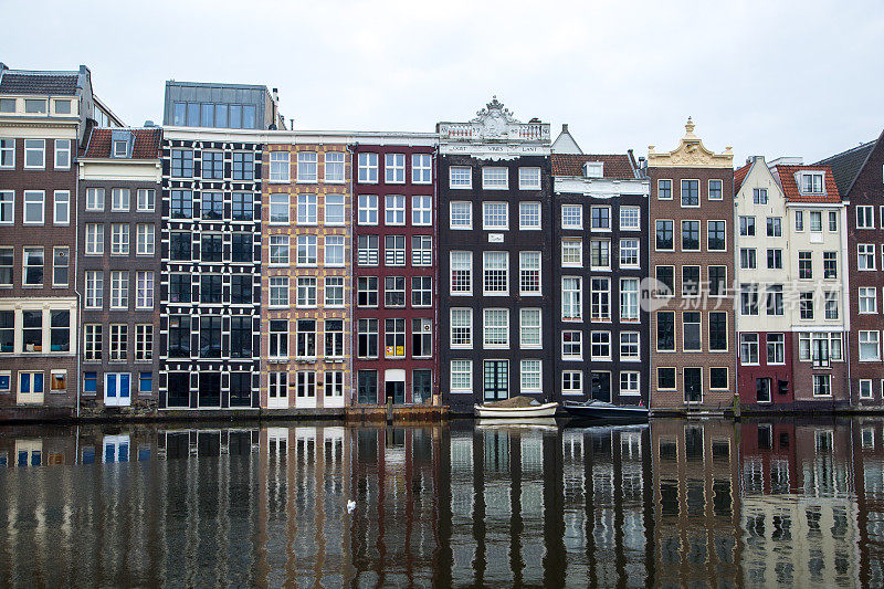 荷兰:阿姆斯特丹的运河屋