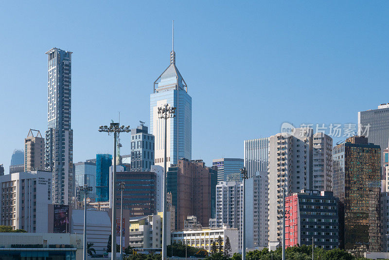 香港市区鸟瞰图