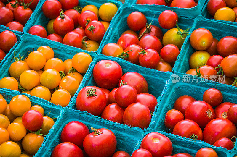农贸市场的西红柿