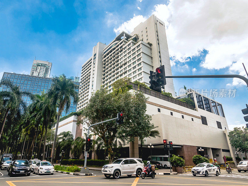 马卡蒂，大马尼拉，菲律宾-新世界酒店，阿亚拉中心附近的豪华酒店。