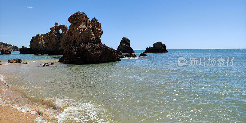 阿瑞弗斯海滩，Albufeira，阿尔加维，葡萄牙