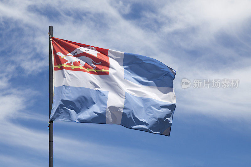 圣马洛的旗帜在空中飘扬
