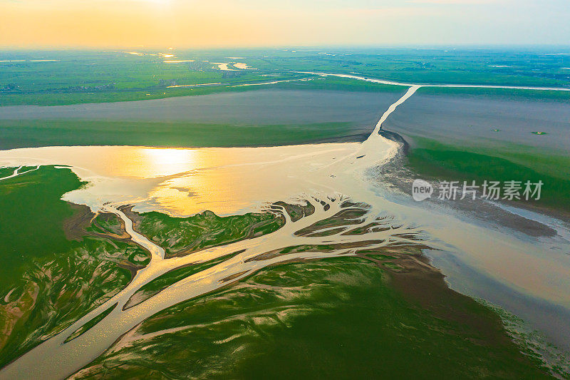 中国江西鄱阳湖干旱景象