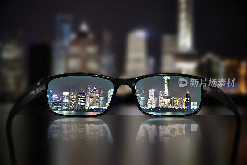 眼镜，视觉概念，上海