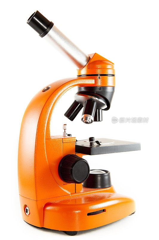 橙色显微镜背面白色