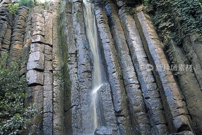 墨西哥伊达尔戈，华斯卡·德·奥坎波的玄武岩棱柱