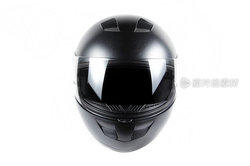 黑色的摩托车头盔