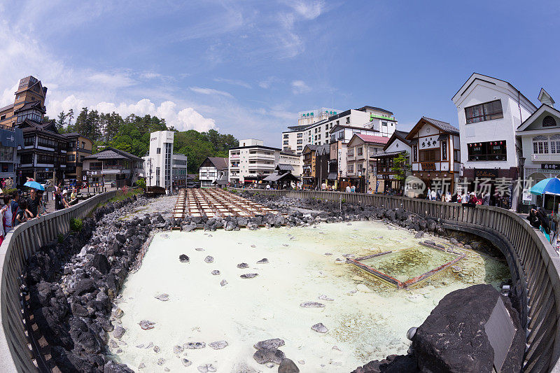 日本草津的Yubatake