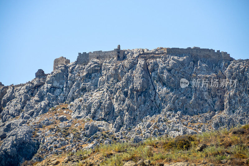 希腊罗得斯的Feraklos城堡遗址