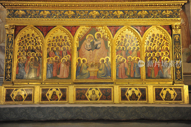 乔托的画在巴隆切利教堂-佛罗伦萨