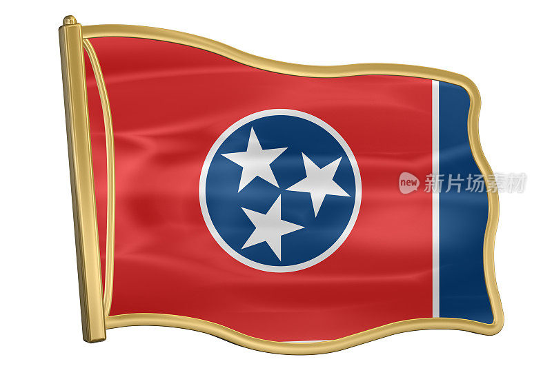 美国州旗别针-田纳西州