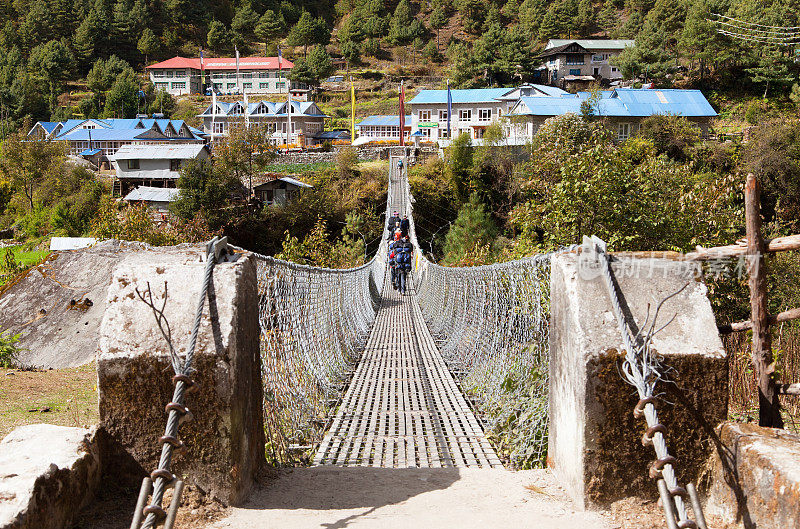 绳索悬索桥-尼泊尔